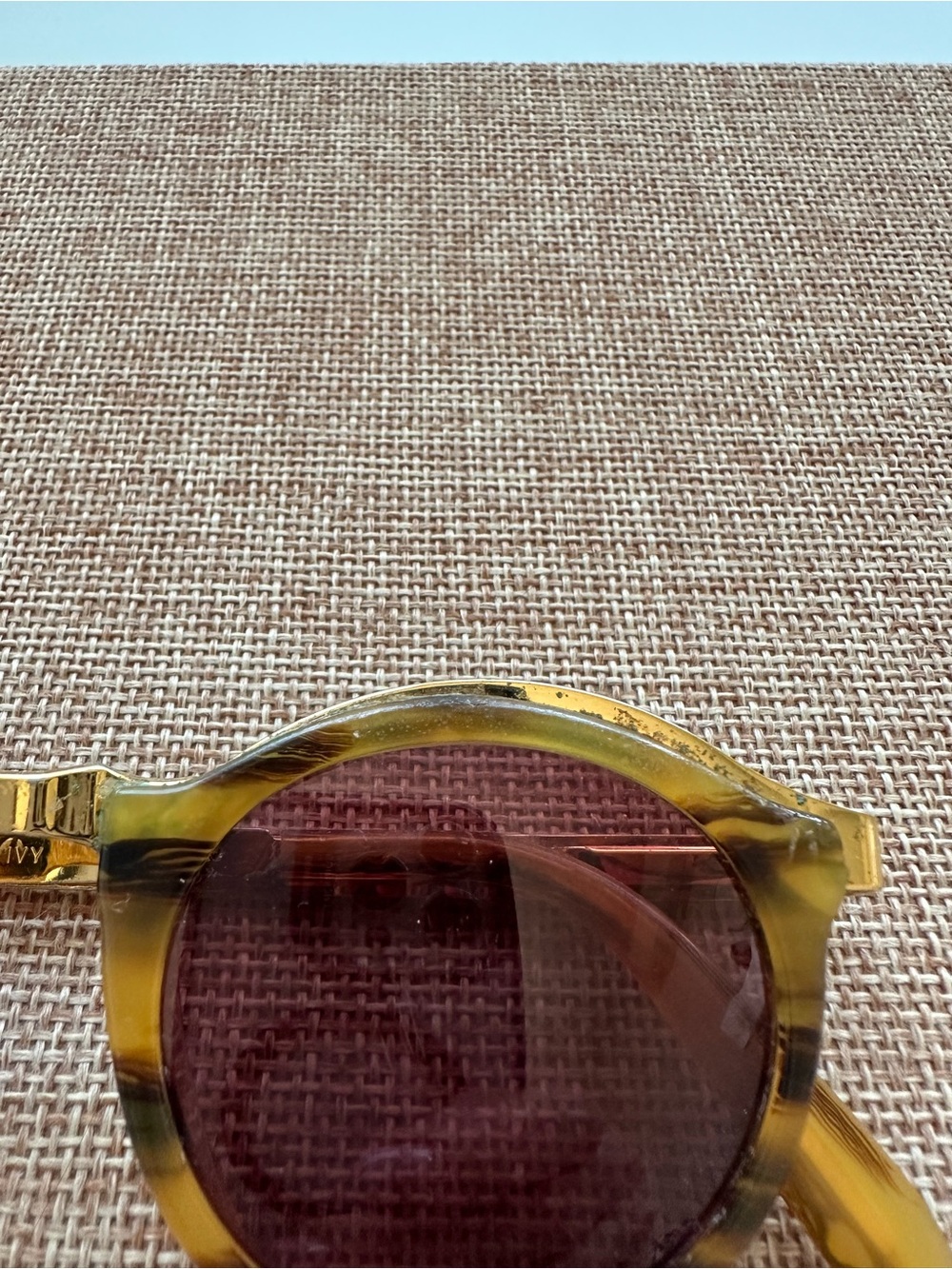 PERSOL IVY Round Sunglasses Italian Handmade Olive Tortoise MADE IN ITALY - Picture 14 of 17